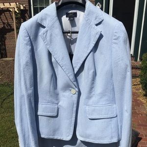 Brooks Brothers seersucker skirt suit